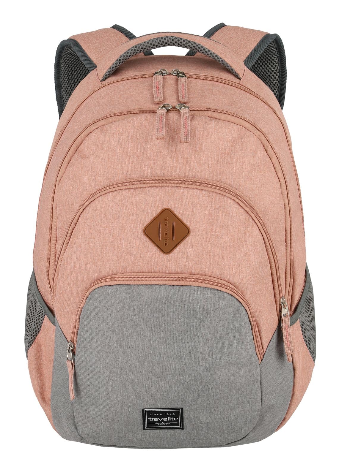 travelite hand luggage backpack, laptop backpack 15.6 inch, BASICS, daypack, daypack with many compartments, 45 cm, 22 liters