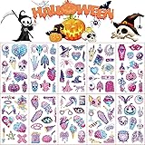 20 Sheets Glitter Halloween Temporary Tattoos