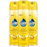 Pledge Expert Care Enhancing Furniture Polish, Lemon, 9.7 oz, (3-Pack) | Shines &amp; Protects Wood Surfaces &amp; More, Works on Sealed Leather, Wood, Stainless Steel &amp; Granite, Removes Dust &amp; Messes