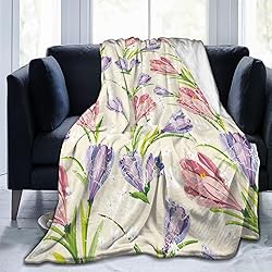 Jbofyee Spring Summer Flowers Throw Blankets All