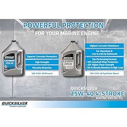 Quicksilver 25W-40 4-Stroke Marine Engine Oil, 1