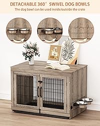 Piskyet Wooden Dog Crate Furniture with