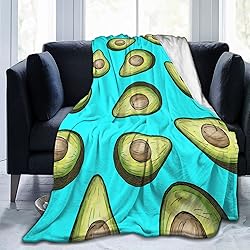 Avocado Blanket Tropical Flannel Throw Bed Blankets