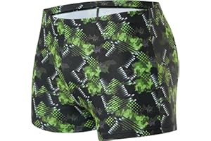 Xioker Men Swimsuits Jammer for Swimming,Swim Jammer Men Square Legs UPF50 +,Trunks with Drawstring