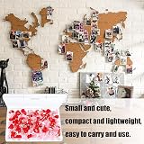 Rowwait 100pcs Heart Shaped Push Pins Pink Red Thumbtacks for Cork Boards Photos view 5