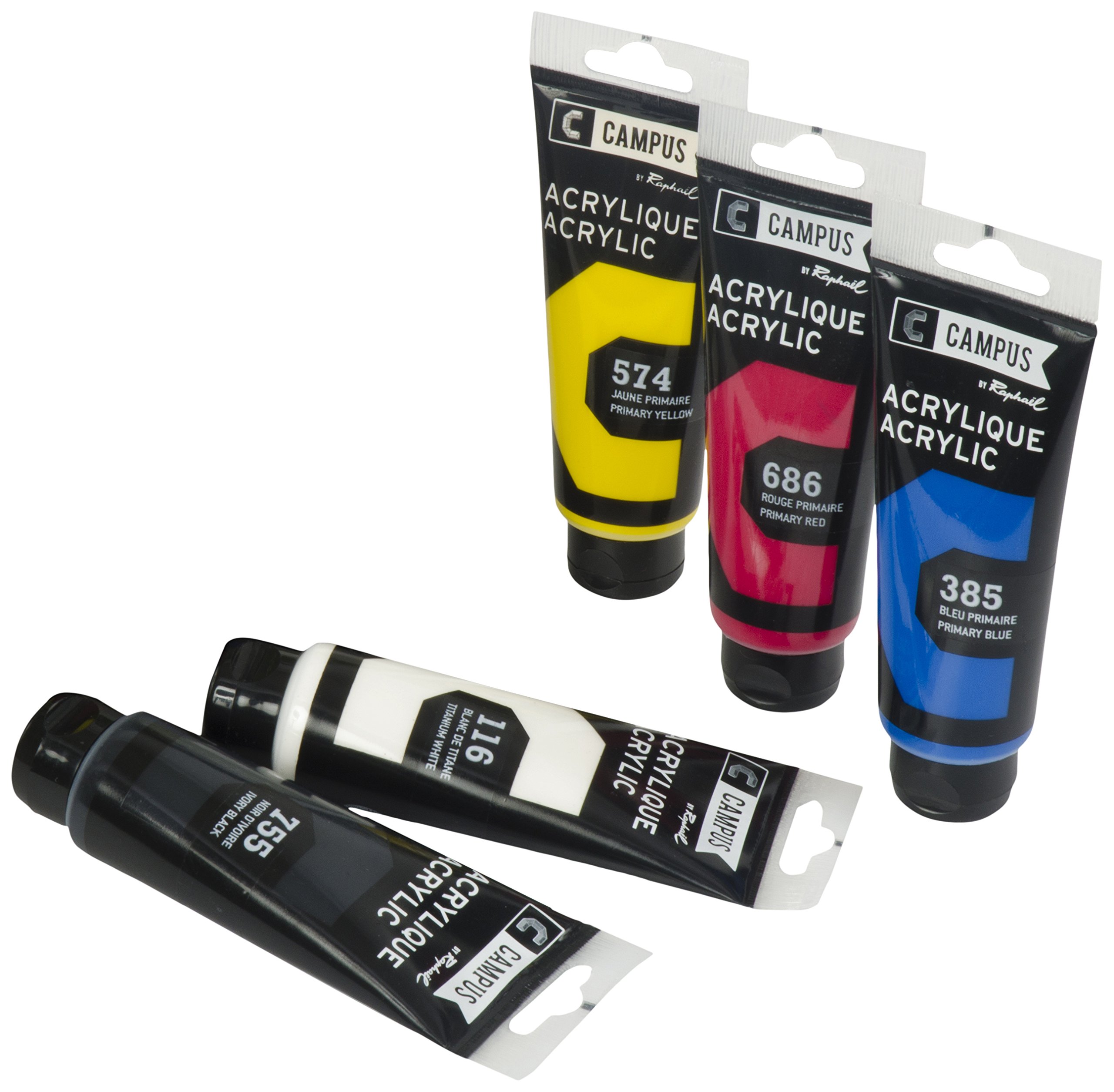 CAMPUS Box of 5 Acrylic Tubes 100 ml