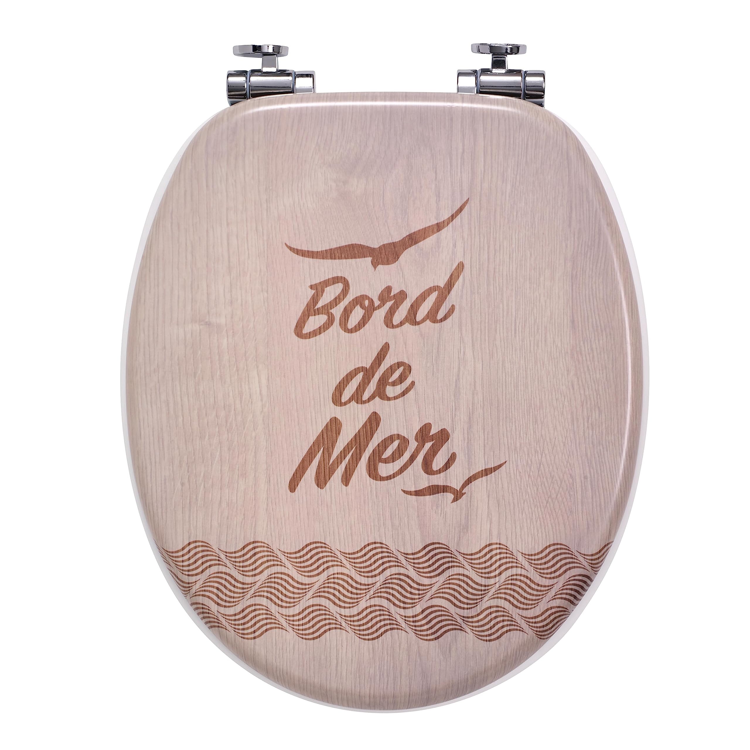 Wirquin 20722976 Trendy Line Woody Toilet seat, Seaside