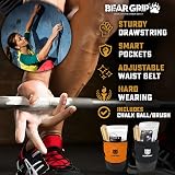 Bear Grip Premium Chalk Bag Bundle Pack for Rock Climbing Black view 5
