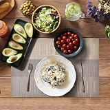 Aofmee Placemats Set of 6 Heat Resistant Vinyl Table Mats 45x30 cm view 5