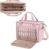 Prokva Teacher Tote Bag for Women, Work Tote Bag with Pocket for College and Office, Pink