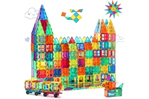 Gemmicc Magnetic Tiles Building Blocks for Kids, STEM Approved Educational Toys,3D Magnet Puzzles Stacking Blocks for Boys Gi