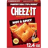 Cheez-It Cheese Crackers, Baked Snack Crackers, Lunch Snacks, Hot and Spicy, 12.4oz Box (1 Box)