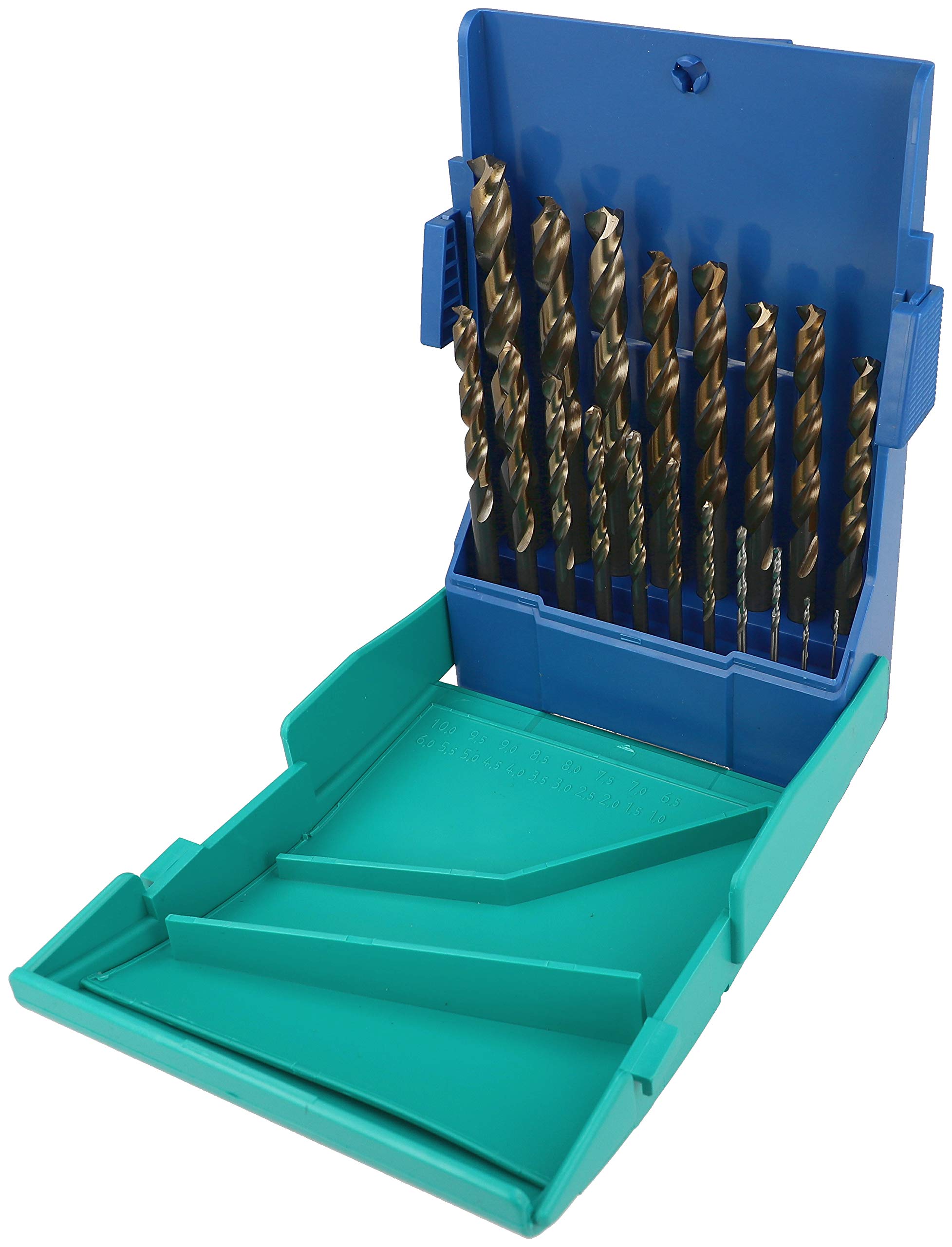 Heller Tools 287067 "0906" Metal Drill Bit of HSS, Black/Silver, Set of 19 Piece