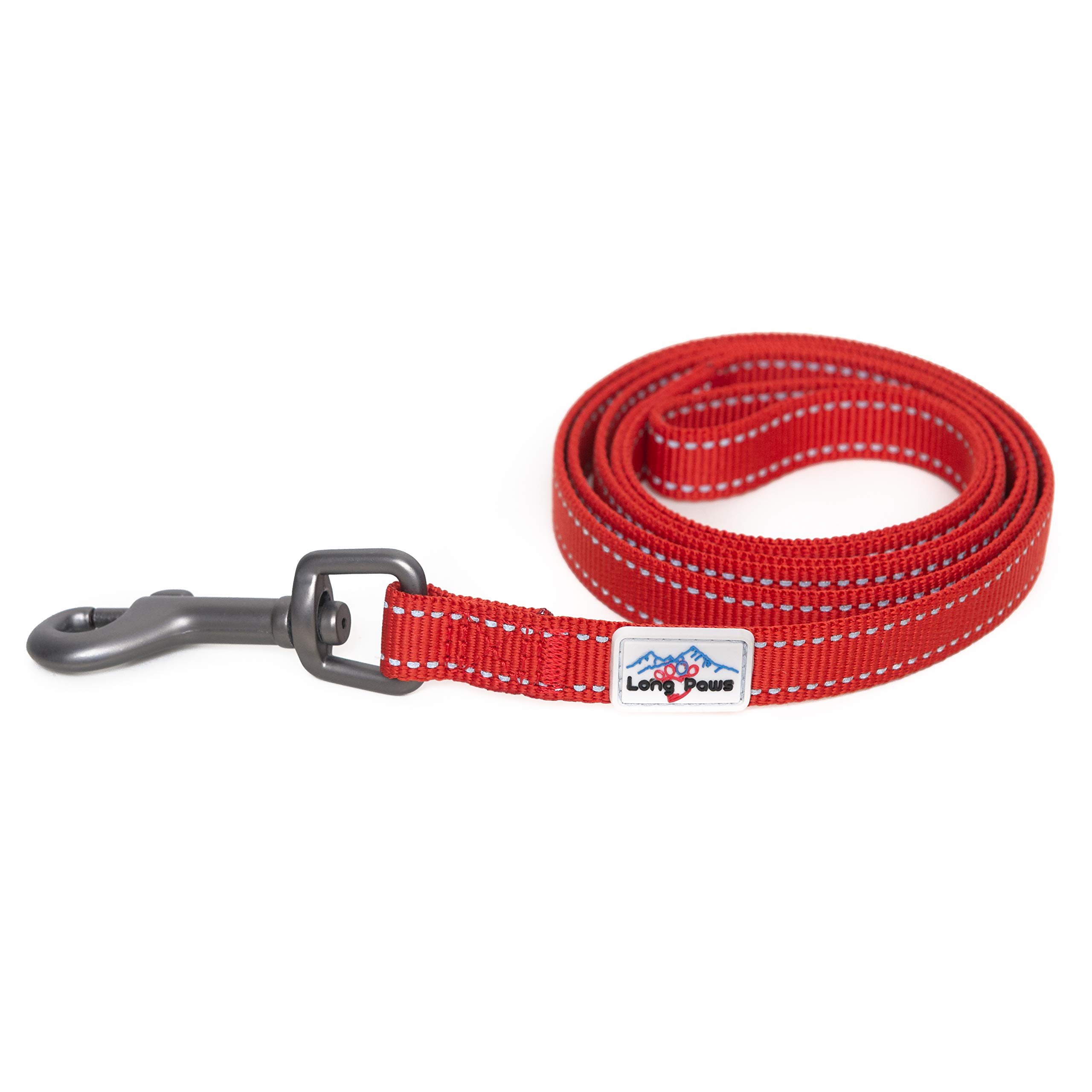 Urban Trek Reflective Dog Leash (Small, Red)