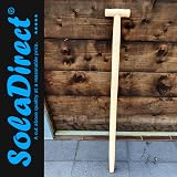 SolaDirect T Type Wooden Shaft Handle 100 cm Beechwood Universal Fit view 2
