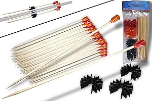 FINS SKINS FURS FEATHERS FSFF Javelin Bamboo Darts and Quivers .625 Blowgun Big 103 Pack-50 Bamboo wood darts 50 dart cones 3 quivers Whisper Javelin Bamboo 625 Bore Dart fletched Accurate Cone Whisper Javelin