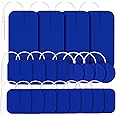 AUVON TENS Unit Replacement Pads Combination Set, 20 Packs Multiple Sizes Electrodes for TENS Unit, Reusable and Latex Free Pigtail TENS Pads for Multiple Pain Relief (2mm Connector) (Blue)