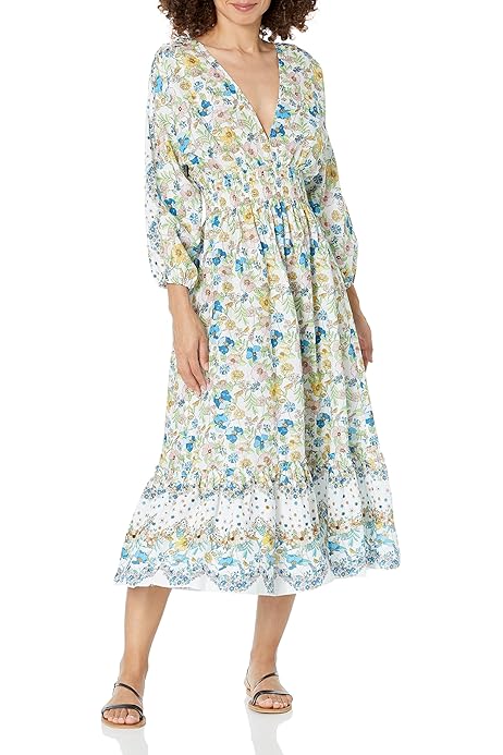 Vestido Guess Jennibelle Mujer Azules Multicolor Pink Guess