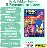 Alligator Sonic Prime Sticker Book with Reusable Stickers & Bonus Stand-Up view 2