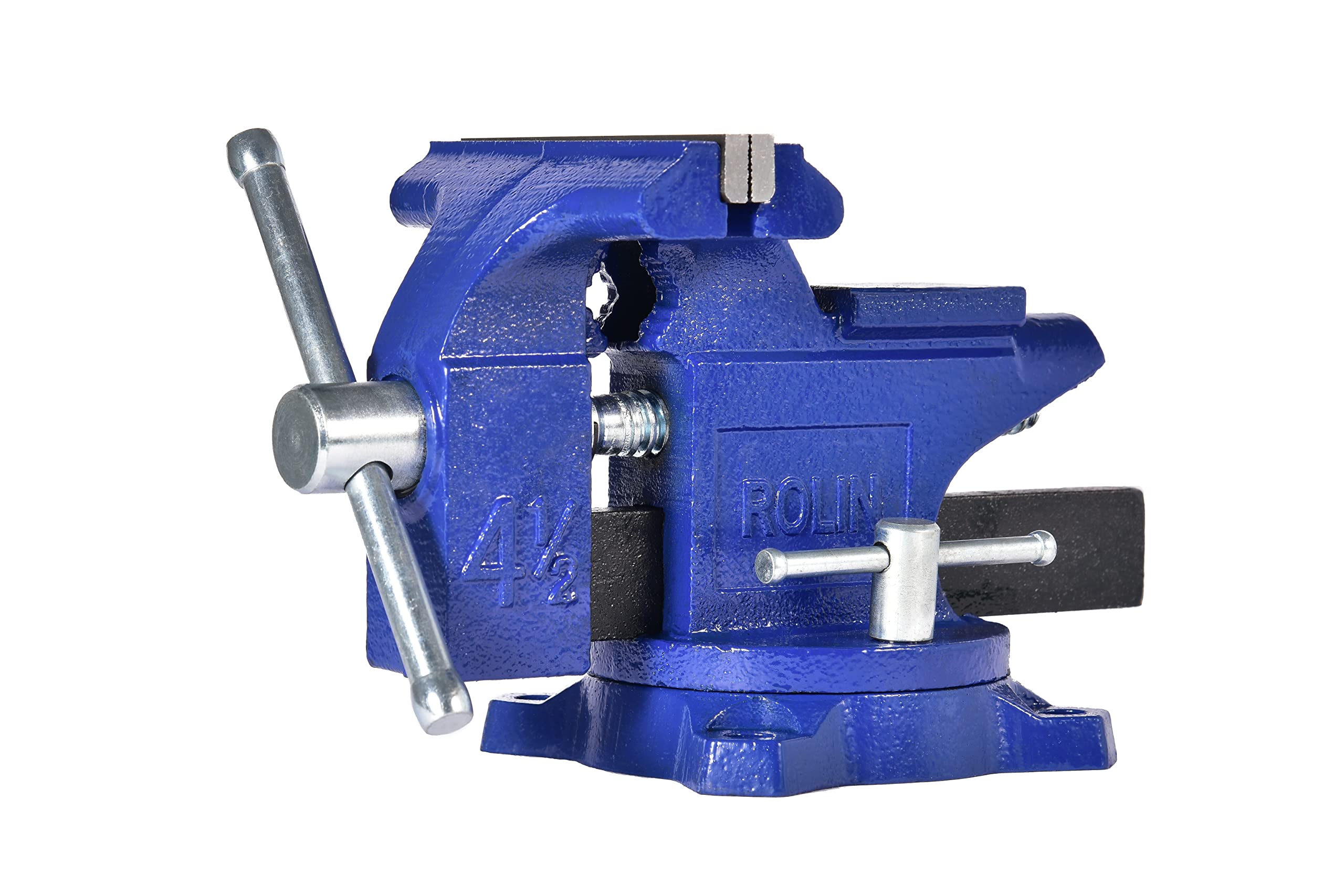 Photo 1 of Rolin Vise Bench Vise 4-1/2 Inch With 240 Degree Swivel Base Clamp Tools Home Vises Rotation Base