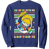 Rainbow Brite Christmas Merry Everything & Happy Always Sweatshirt