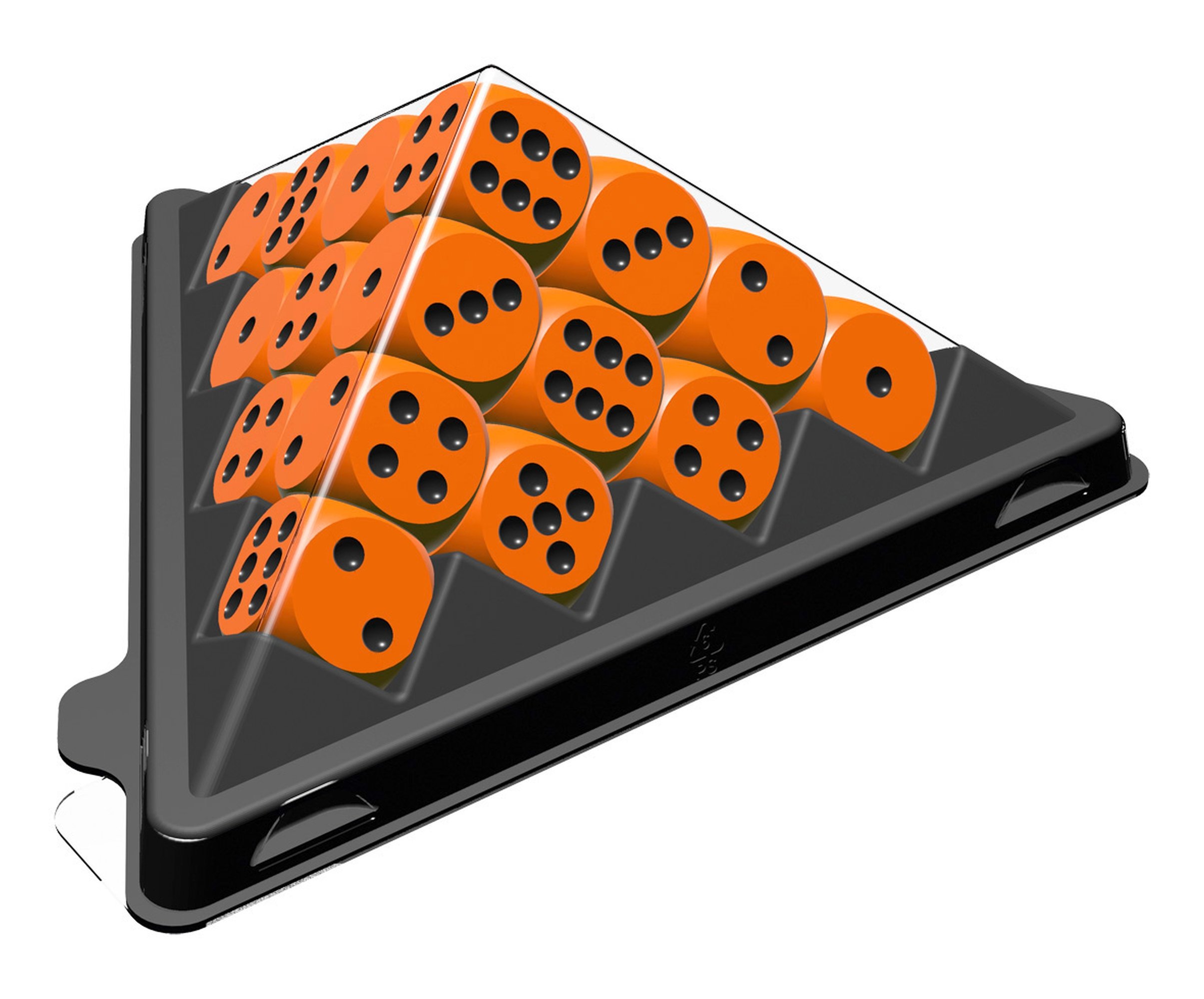 ABACUSSPIELE 03113 Mini Dice Pyramid in Orange, Dice Game