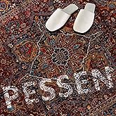 PESSEN Red 2x3 Washable Rug,Small 2x3 Rug for Entryway Kitchen Bathroom Door Mat Indoor Entrance,Pet & Kids Friendly, Non Slip Rubber Backing, Stain & Fade Resistant