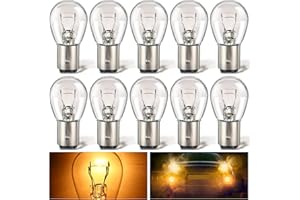 Meonum 10 Pack 1157 Bulb, 2057 2357 7528 BAY15D, Brake Light Bulbs, Turn Signal Bulb Replacement for Marker Tail Running Parking Backup Lights, Compatible with 2357 1016 1034 1076
