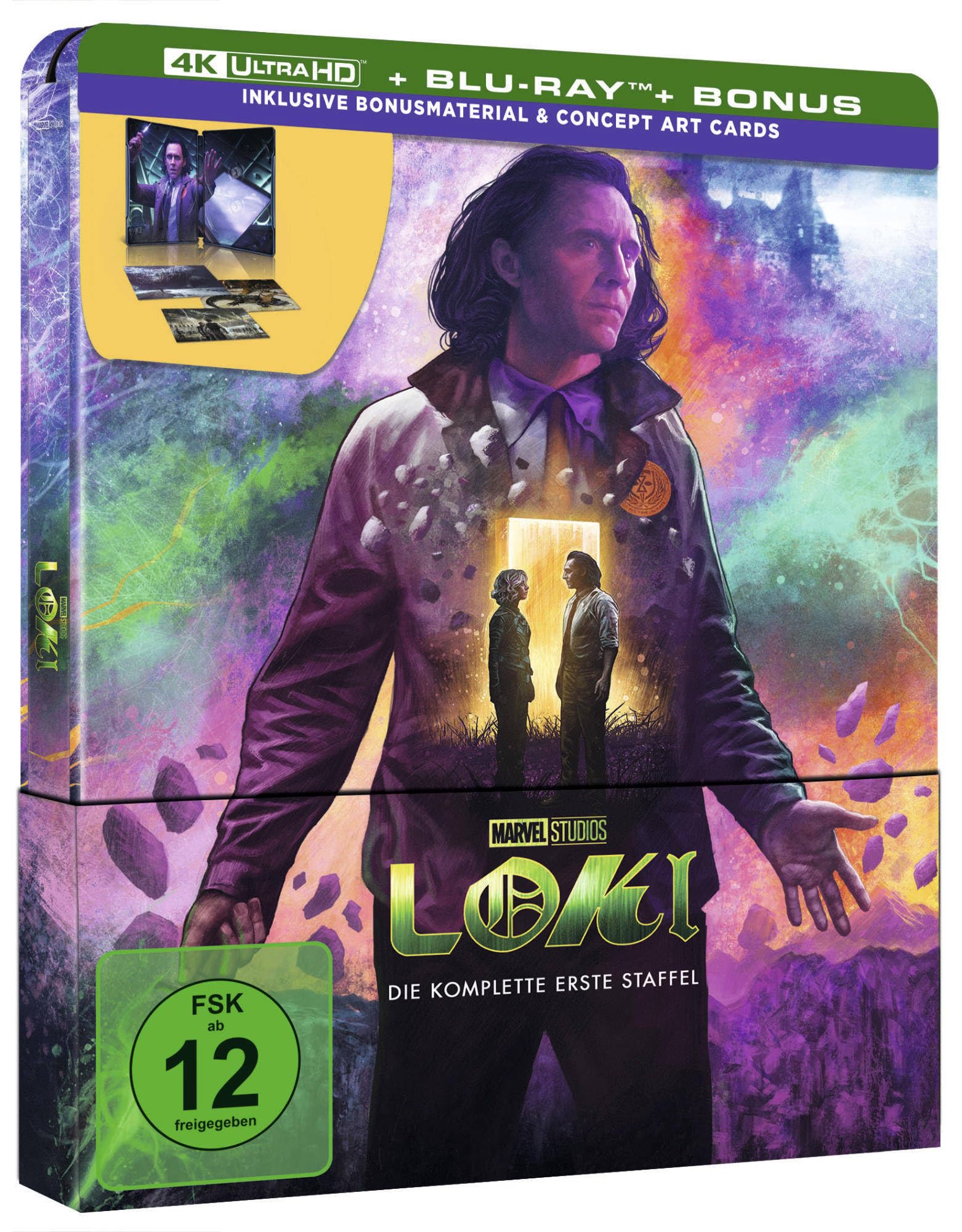 Loki - Staffel 1 UHD BD (Lim. Steelbook): 4K Ultra HD Blu-ray + Blu-ray / Steelbook / Staffel 01 2