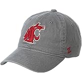 NCAA Washington State Cougars Mens Adjustable Scholarship Hat Charcoal, Washington State Cougars Charcoal, Adjustable, One size