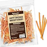 A Freschi srl Soft Chicken Dog Treats, All Natural, High-Protein, Healthy & Easily Digestible, Grain-Free Puppy Chews, Human Grade Training & Rewards Dog Snacks, Chicken Breast Strips, 16 oz Pack