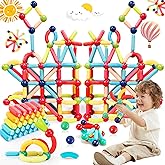 STEMTiles Magnetic Building Blocks Montessori Magnet Toys for Toddlers Kids, Preschool Learning STEM Sensory Toys for 3 Year Old Boys & Girls Gifts-Starter Set