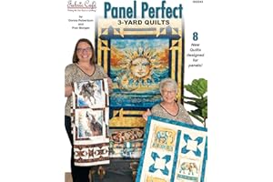 Fabric Cafe Panel Perfect 3-Yard Quilts Book – 8 Easy Quilt Patterns for Panels – Use with 1-Yard Cuts – Beginner Friendly Quilting Book with Diagrams & Fabric Guides