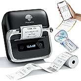 Phomemo M250 3 Inch Label Maker Machine with Tape, 2026 Upgrade Portable Barcode Label Printer for Business, Home, Logo Label, Thermal Address Label Maker with 100 Labels, 40x30mm