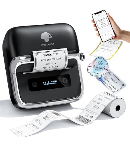M110 Thermal Labels - 1x2.63 Inch Address Labels Compatible With Phomemo Printers (390 PCS, 3 Rolls)