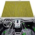 EVTIME for Tesla Model S Cabin Air Filter with Activated Carbon Fit 2016+ Model S Fit 21072736-00-A 1072736-00-B (2016+ Activated Carbon)