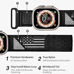 ULTIMAL Band Compatible with Apple Watch 49mm