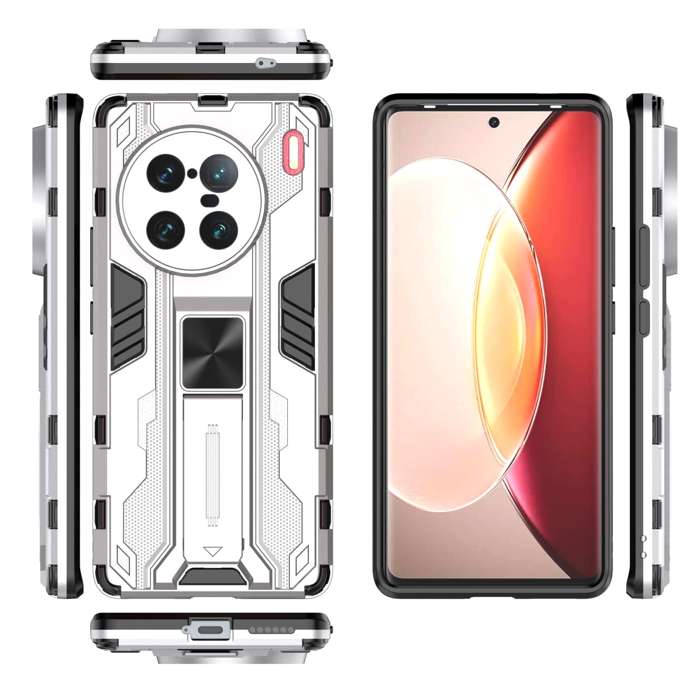Compatible with Vivo X90 Pro Plus 5G Case,Built-in