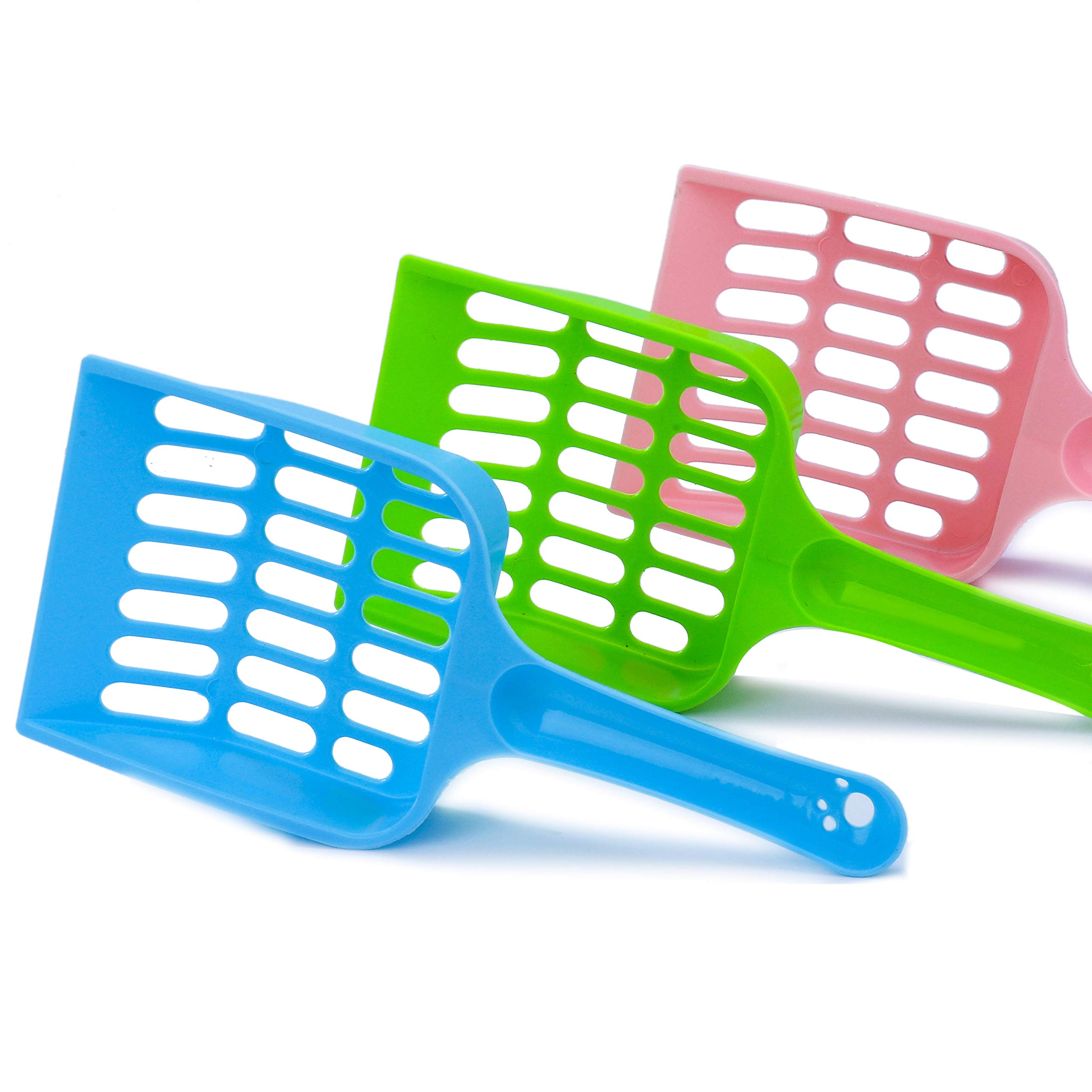 ISIYINER Cat Litter Shovel Sifter Plastic Pet Cleaning Tool for Cat Sand Toilet Kitty Dog Pooper Scooper 3 Pieces
