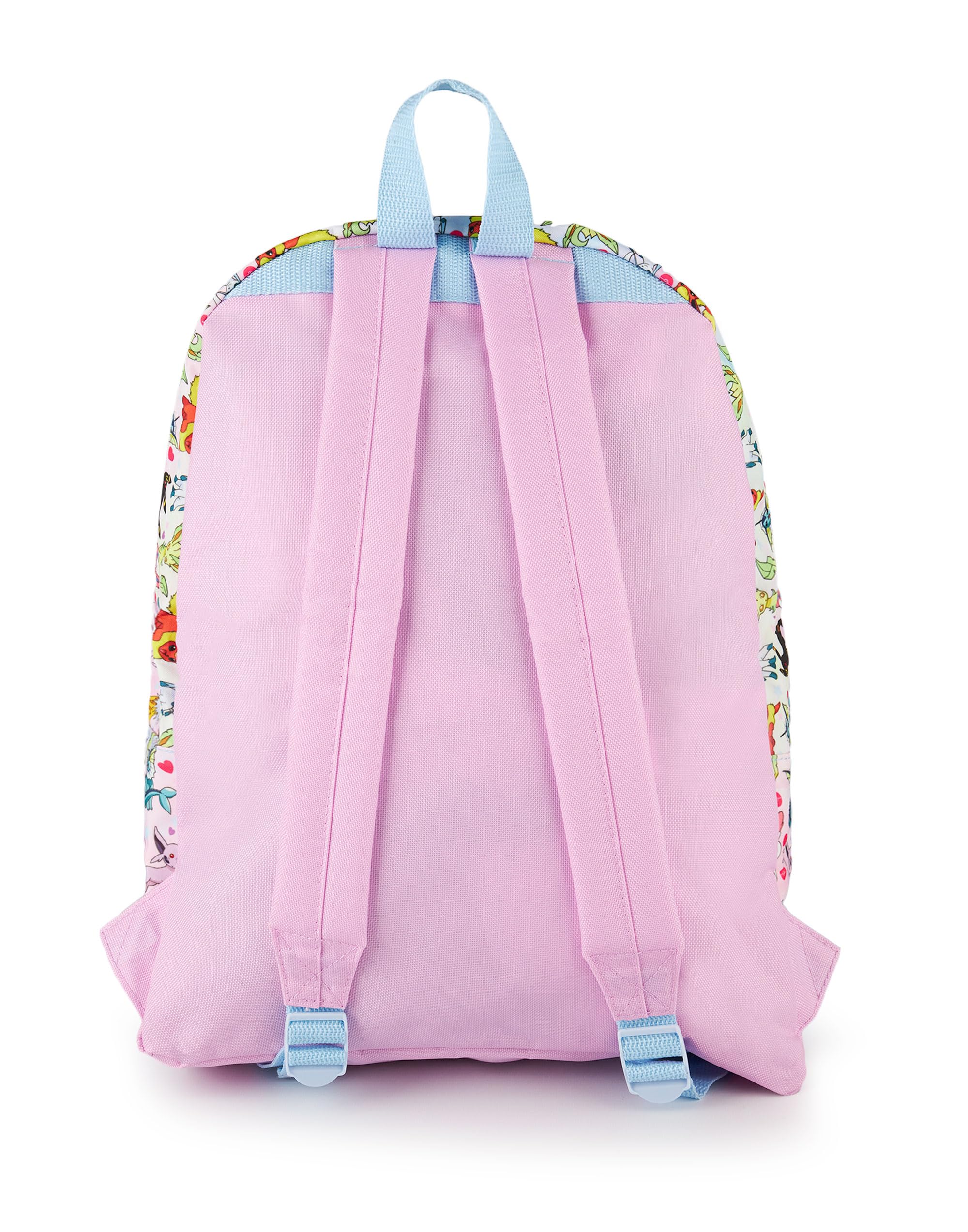 Pokemon Girls Pink Glitter School Backpack | Eevee Besties Design with Pikachu | Dream Bag for Endless Fun and School Days and Beyond