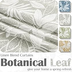 jinchan Linen Valance Kitchen Curtain for Windows