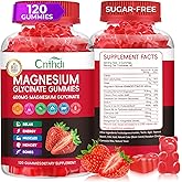 CNFHDI Magnesium Glycinate Gummies Sugar Free for Kids & Women, High Absorption Magnesium and Potassium, Calcium, B6, D3, Chews Gummies, Relaxation, Stress Relief, Night Rest