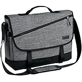 VASCHY Messenger Bag for Men, Fashion Laptop Satchel Crossbody Shoulder Side Bag for Men and Women for Work,Business