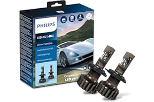 Philips Ultinon Pro9100 LED Headlight Bulb (H4), 350%, 5.800K, Set of 2