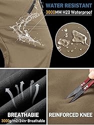 Men's Snow Ski Waterproof Fleece Lined Pants Winter