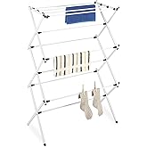 Amazon.com: Whitmor Spacemaker Folding Drying Rack, Freestanding Indoor ...