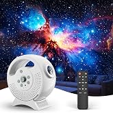 Rossetta 3D Galaxy Projector, 60 Scenes Star Light Projector for Bedroom | Adjustable Focal, Bluetooth Speaker, Timer &amp; Remote Control, Planetarium Projector for Room Decor, Party Gift for Kids Adults