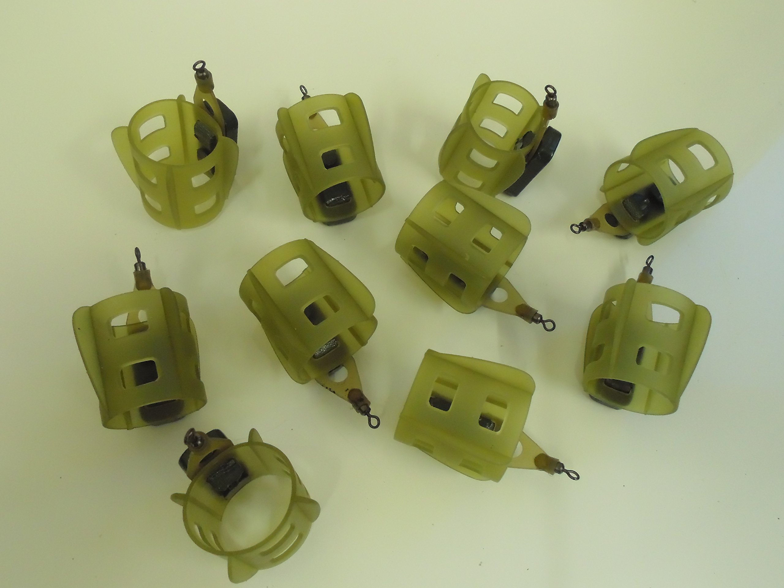 10 x Open Ended Fin Feeders - 25 grams. Carp/Coarse fishing, rivers and Lakes