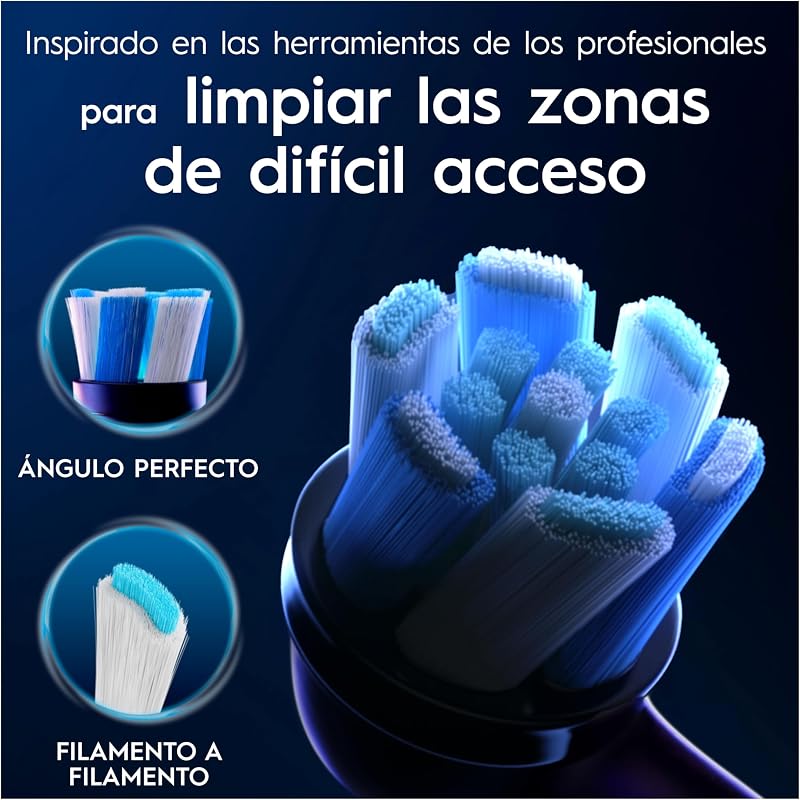iO Ultimate Clean Cabezales de Recambio Originales, Negro, Pack de 6