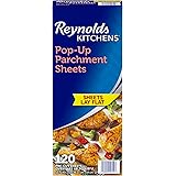 Reynolds Kitchens Pop-Up Parchment Paper Sheets, 10.7x13.6 Inch, 120 Sheets